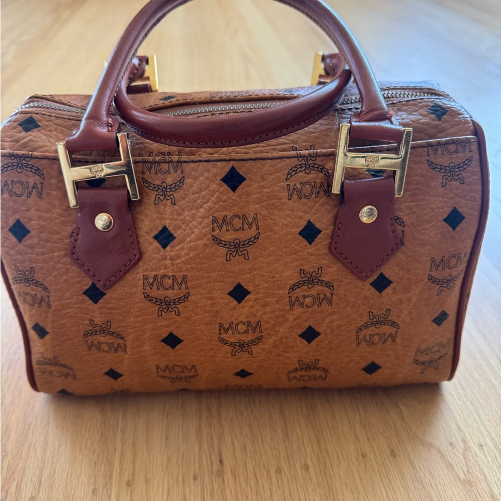 MCM Visetos Boston Bag - Picture 5 of 7
